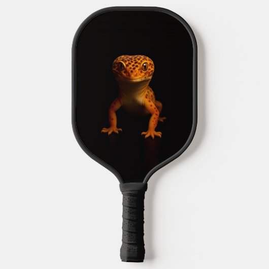 Black 4 Luxe Pickleball Paddle, Leopard Gecko Pickleball Schläger (Rückseite)