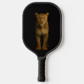 Black 4 Luxe Pickleball Paddle, Majestic Leopard Pickleball Schläger (Rückseite)