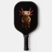 Black 4 Luxe Pickleball Paddle, Mexican Axolotl Schläger (Vorderseite)
