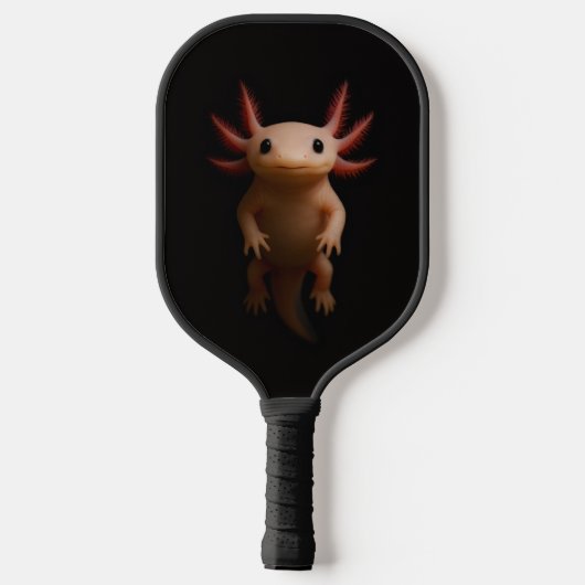 Black 4 Luxe Pickleball Paddle, Mexican Axolotl Schläger (Rückseite)