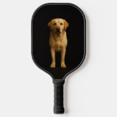 Black 4 Luxe Pickleball Paddle Minimalist Labrador (Vorderseite)
