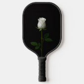Black 4 Luxe Pickleball Paddle, Pure White Rose Pickleball Schläger (Vorderseite)