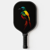 Black 4 Luxe Pickleball Paddle, Rainbow Bird Schläger (Vorderseite)