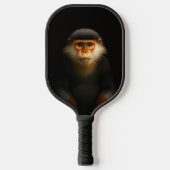 Black 4 Luxe Pickleball Paddle, Red Douc Langur Pickleball Schläger (Vorderseite)