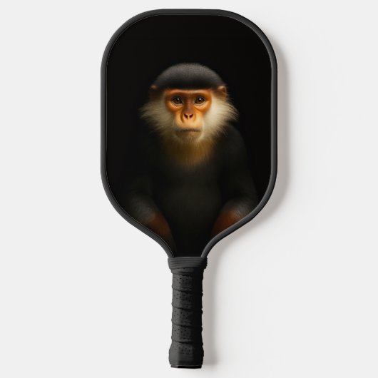 Black 4 Luxe Pickleball Paddle, Red Douc Langur Pickleball Schläger (Rückseite)