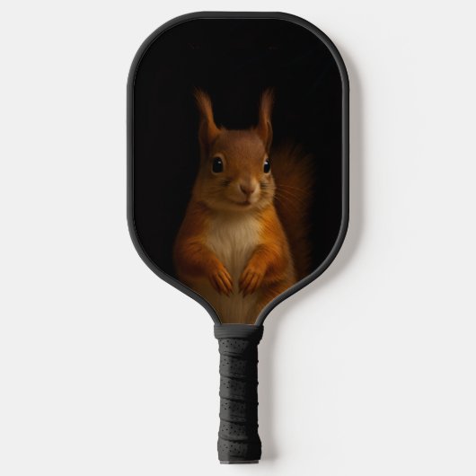 Black 4 Luxe Pickleball Paddle, Red Squirrel Schläger (Vorderseite)