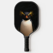 Black 4 Luxe Pickleball Paddle, Rockhopper Penguin Pickleball Schläger (Vorderseite)