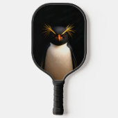 Black 4 Luxe Pickleball Paddle, Rockhopper Penguin Pickleball Schläger (Rückseite)