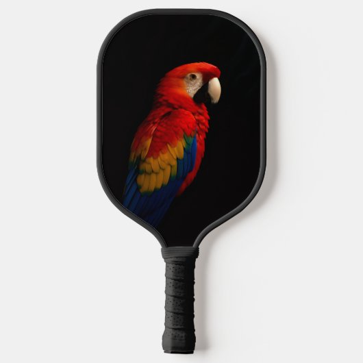 Black 4 Luxe Pickleball Paddle, Scarlet Parrot Schläger (Rückseite)
