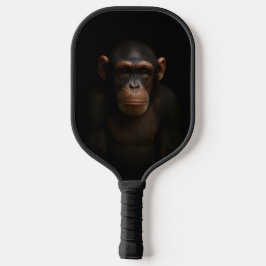 Black 4 Luxe Pickleball Paddle, Serene Chimpanzee Schläger