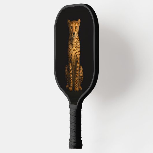 Black 4 Luxe Pickleball Paddle, Sleek Cheetah Pickleball Schläger (Links)