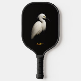 Black 4 Luxe Pickleball Paddle, Snowy Egret Schläger