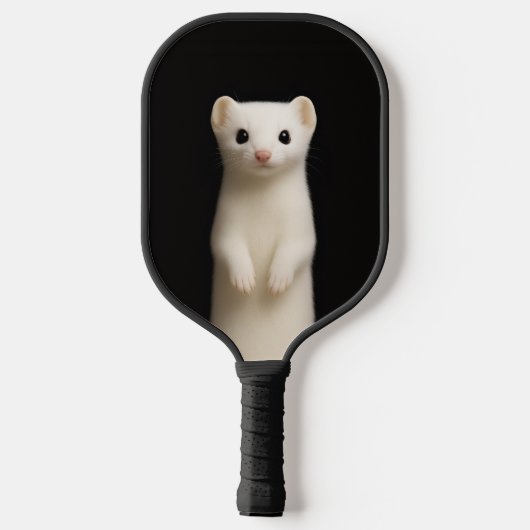 Black 4 Luxe Pickleball Paddle, Stylish Ermine Schläger (Rückseite)