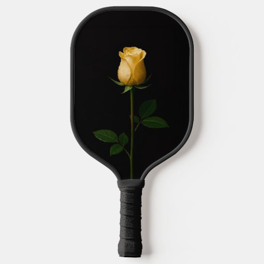 Black 4 Luxe Pickleball Paddle, Sunlit Yellow Rose Schläger (Rückseite)