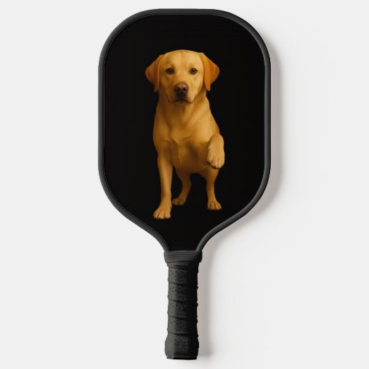 Black 4 Luxe Pickleball Paddle, Tender Labrador Pickleball Schläger (Rückseite)