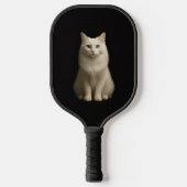 Black 4 Luxe Pickleball Paddle, Turkish Angora Cat Schläger (Vorderseite)