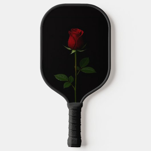 Black 4 Luxe Pickleball Paddle, Velvet Red Rose Schläger (Rückseite)