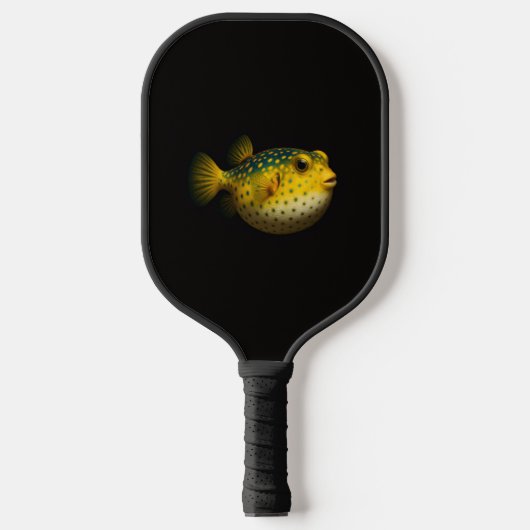 Black 4 Luxe Pickleball Paddle, Yellow Putterfish Pickleball Schläger (Vorderseite)