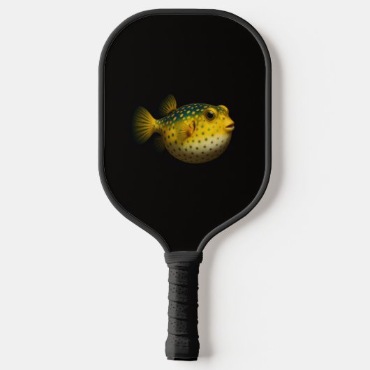 Black 4 Luxe Pickleball Paddle, Yellow Putterfish Pickleball Schläger (Rückseite)