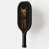 Black 4 Luxe Pickleball Paddle, Yorkshire Terrier Schläger (Links)