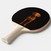 Black 4 Luxe ping pong paddle, Agile Vizsla Dog Tischtennis Schläger (Vorderseite)