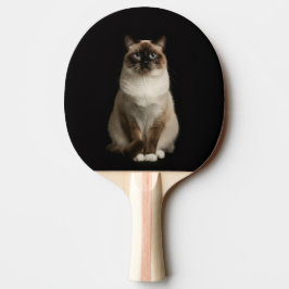 Black 4 Luxe ping pong paddle, Birmanese Cat Tischtennis Schläger