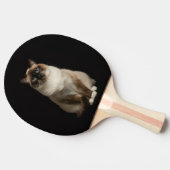 Black 4 Luxe ping pong paddle, Birmanese Cat Tischtennis Schläger (Seitenansicht)