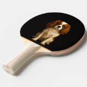 Black 4 Luxe ping pong paddle, Cavalier Spaniel Tischtennis Schläger (Vorderseite)