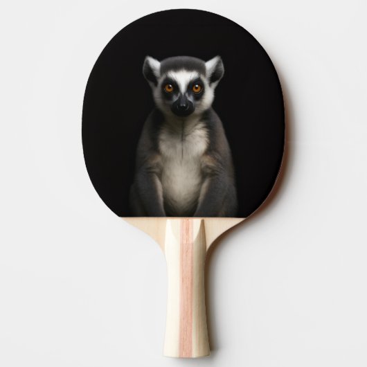Black 4 Luxe ping pong paddle, Gentle Lemur Tischtennis Schläger (Rückseite)