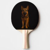 Black 4 Luxe ping pong paddle, German Shepherd Tischtennis Schläger (Vorderseite)