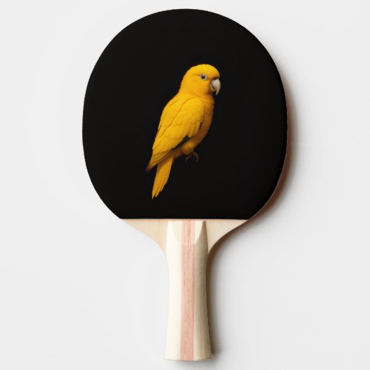 Black 4 Luxe ping pong paddle, Golden Parakeet Tischtennis Schläger (Rückseite)