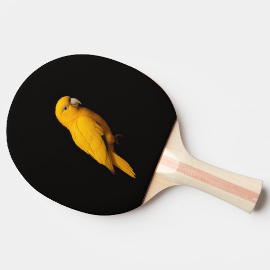 Black 4 Luxe ping pong paddle, Golden Parakeet Tischtennis Schläger (Seitenansicht)
