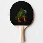 Black 4 Luxe ping pong paddle, Green Iguana Tischtennis Schläger (Vorderseite)
