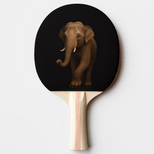 Black 4 Luxe ping pong paddle, Indian Elephant Tischtennis Schläger (Rückseite)