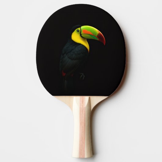 Black 4 Luxe ping pong paddle, Keel Billed Tucan Tischtennis Schläger (Rückseite)