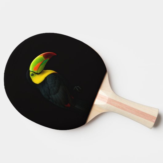 Black 4 Luxe ping pong paddle, Keel Billed Tucan Tischtennis Schläger (Seitenansicht)
