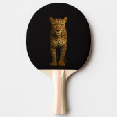 Black 4 Luxe ping pong paddle, Majestic Leopard Tischtennis Schläger (Vorderseite)
