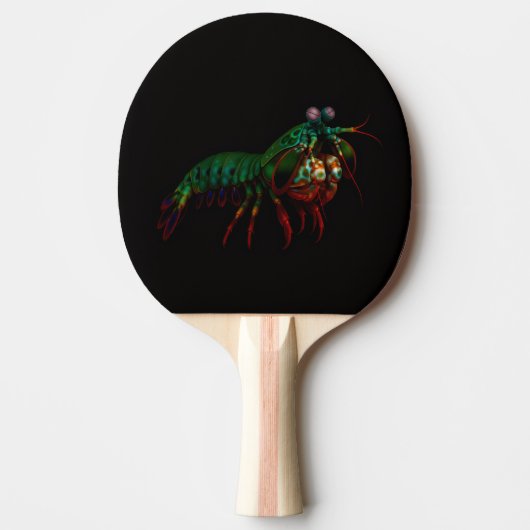 Black 4 Luxe ping pong paddle, Mantis Shrimp Tischtennis Schläger (Vorderseite)