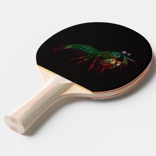 Black 4 Luxe ping pong paddle, Mantis Shrimp Tischtennis Schläger (Vorderseite)