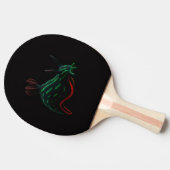 Black 4 Luxe ping pong paddle, Neon Sea Slug Tischtennis Schläger (Seitenansicht)