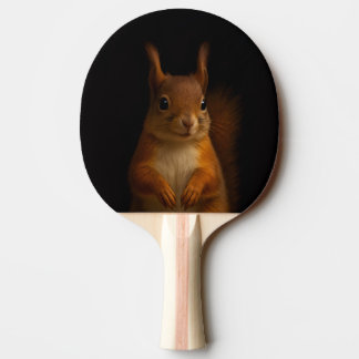 Black 4 Luxe Ping Pong Paddle, Red Squirrel Tischtennis Schläger