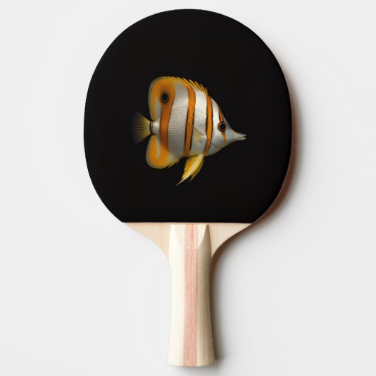 Black 4 Luxe ping pong paddle, Reef Butterflyfish Tischtennis Schläger (Rückseite)