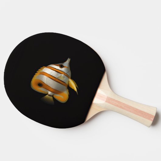 Black 4 Luxe ping pong paddle, Reef Butterflyfish Tischtennis Schläger (Seitenansicht)