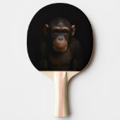Black 4 Luxe ping pong paddle, Serene Chimpanzee Tischtennis Schläger (Vorderseite)
