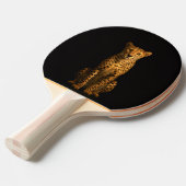 Black 4 Luxe ping pong paddle, Sleek Cheetah Tischtennis Schläger (Vorderseite)