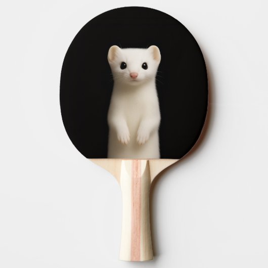 Black 4 Luxe ping pong paddle, Stylish Ermine Tischtennis Schläger (Rückseite)