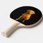 Black 4 Luxe ping pong paddle, Tender Labrador Tischtennis Schläger (Vorderseite)