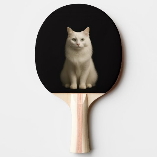 Black 4 Luxe ping pong paddle, Turkish Angora Cat Tischtennis Schläger (Rückseite)