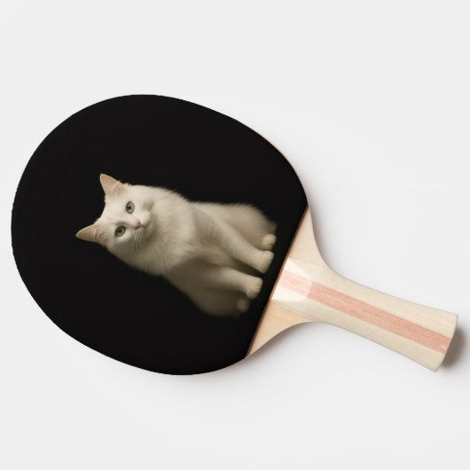 Black 4 Luxe ping pong paddle, Turkish Angora Cat Tischtennis Schläger (Seitenansicht)
