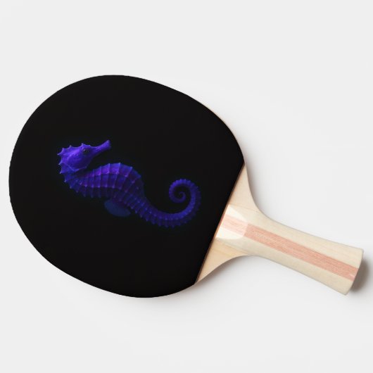 Black 4 Luxe ping pong paddle, Violet Seahorse Tischtennis Schläger (Seitenansicht)